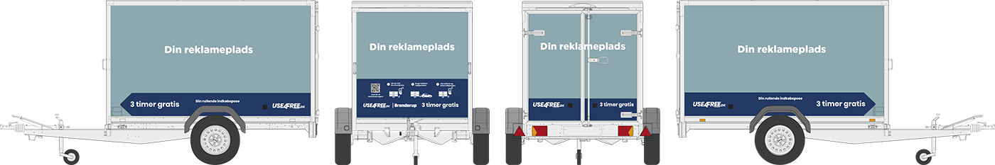 Trailere med plads til din reklame